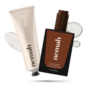 Perfect Belly Duo - Nourishing Belly Oil and Revitalizing Stretch Mark Cream, Stretch Mark Oil for Pregnancy Ultra-Hydrating Stretch Mark Cream for Pregnancy, Postpartum and Essentials - Nemah