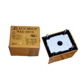 1pc RAS-0910 ; RAS-1210 ; RAS-1215 ; RAS-2415 ; RAS-0915 ; RAS-1220M (T73C-9V/12V/24V) Relay 5pins(Yellow RAS-1210 12V)