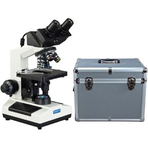 OMAX 40X-2000X Built-in 3.0MP Digital Camera Compound LED Binocular Microscope w Aluminum Carrying Case