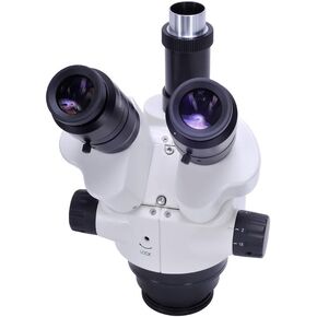Omano OM2300S-GX4-7.5X-45X - Binocular - Zoom Stereo Microscope - Industrial Single-Arm Boom Stand - 0.5X Barlow Lens - 8W Ring Light