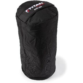 Titan Fitness 400 LB HD Strong Grans أكياس الرمل ، طبقة مزدوجة ، 1050D Cordura ، Black ، Carry Home Gym Training