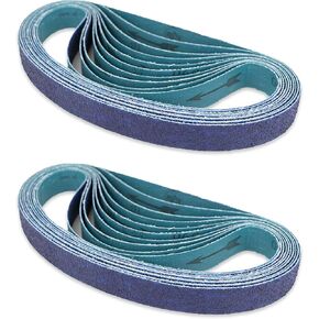 3/4" x 20-1/2" - 60 Grit Zirconia Sanding Belt for Air Sanders (20 Pack)
