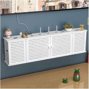 Router Storage Box，WiFi Router Storage Box, Cable Organizer and Router Network Cable Storage Solution for TV Cabinets,for Bedroom and Living Room