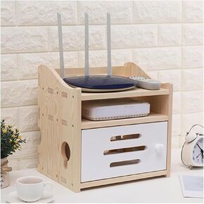 Router Storage Box，WiFi Router Storage Box, Router, and WiFi Accessories - Cable Management Organizer and Socket Shielding Box(Orange)