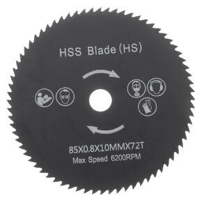 ARTIBETTER Precision Cut Circular Blade 85mm Steel Metal Cut-Off for Wood Aluminum Brass 1pc