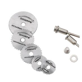 HOMSFOU Mini Circular Blades 7pc Set 22mm/25mm/32mm/35mm/44mm Rotary Cutter for Wood Metal Cutting