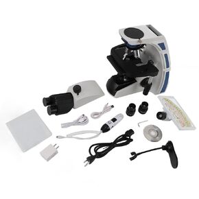 Digital Trinocular Microscope Microscope for Adults, Digital Trinocular Microscope 40X to 1000X 7 Inch Screen Laboratory Microscope with Mechanical Platform