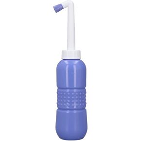 Portable Bidet Prayer 650mL سعة كبيرة الفوهات المزدوجة للأشخاص ذوي الإعاقة المرضى الذين يعانون من تغيير الإسهال الإسهال الروتيني لتنظيف حفاضات الطفل (الوردية)