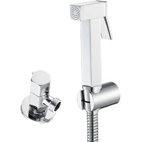 Square Bidet Sprayer, Handheld Bidet Sprayer for Toilet, Portable Cloth Diaper Sprayer Set with Shower Hose and Angle Valve,d