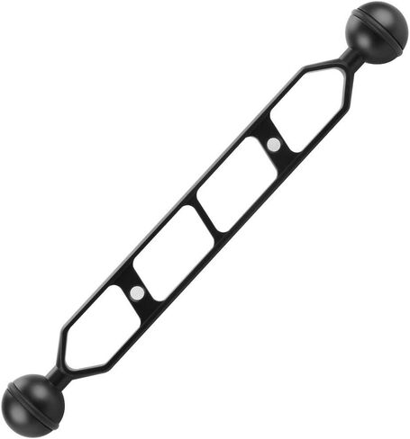 Aluminum Underwater Dual Ball Joint Arm Extender Extension Arm Mount for Hero 13 and Hero All Action Diving Light Camera (Black,9 Inch) in Saudi Arabia