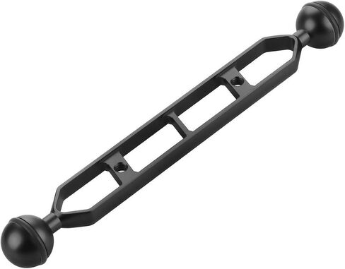 Aluminum Underwater Dual Ball Joint Arm Extender Extension Arm Mount for Hero 13 and Hero All Action Diving Light Camera (Black,9 Inch) in Saudi Arabia