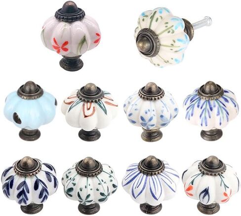 Retro Furniture Handle Door Knobs Cabinet Knob Cabinet Handles Furniture Drawer Cupboard Kitchen Pull Handle - (Color: G) in Saudi Arabia