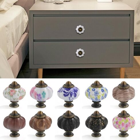 Retro Furniture Handle Door Knobs Cabinet Knob Cabinet Handles Furniture Drawer Cupboard Kitchen Pull Handle - (Color: G) in Saudi Arabia