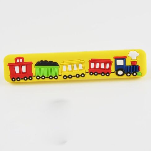 1PCS Kitchen Decorative Knobs Children Room Furniture handle Car/Train Drawer Pulls/Dresser for Kids and Nursery Rooms - (Color: Car Yellow knob) in Saudi Arabia
