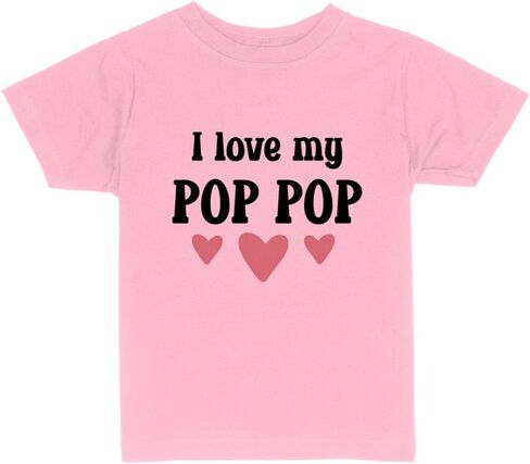 I Love My Pop Pop Toddler Kids T-Shirt in Saudi Arabia