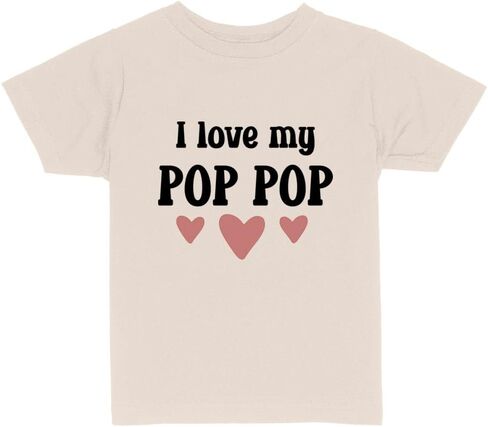 I Love My Pop Pop Toddler Kids T-Shirt in Saudi Arabia