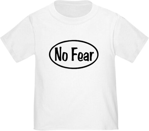 CafePress No Fear Oval Toddler T Shirt Cute Toddler Graphic Tee, 100% Cotton in Saudi Arabia