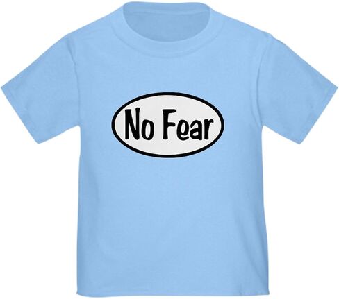 CafePress No Fear Oval Toddler T Shirt Cute Toddler Graphic Tee, 100% Cotton in Saudi Arabia