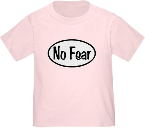 CafePress No Fear Oval Toddler T Shirt Cute Toddler Graphic Tee, 100% Cotton in Saudi Arabia
