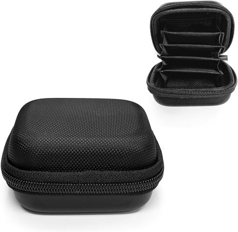 Pilipane 67mm Lens Filter Bag Durable Scratch Zippered Storage Case for Camera Filters Compact Lightweight Black or Brown (Black) in Saudi Arabia