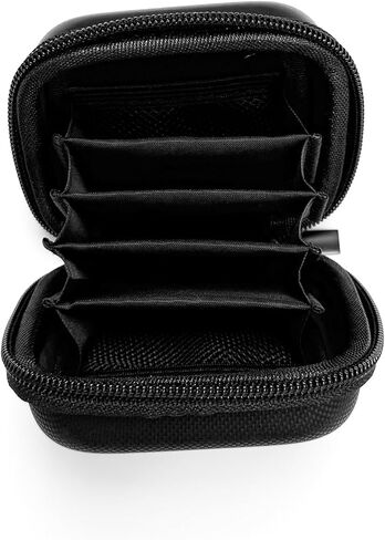 Pilipane 67mm Lens Filter Bag Durable Scratch Zippered Storage Case for Camera Filters Compact Lightweight Black or Brown (Black) in Saudi Arabia