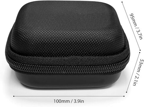 Pilipane 67mm Lens Filter Bag Durable Scratch Zippered Storage Case for Camera Filters Compact Lightweight Black or Brown (Black) in Saudi Arabia