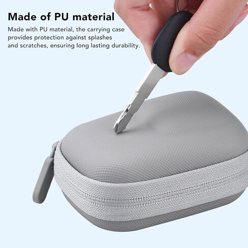 Osmo Action 4/3 Camera Protection Case -Case - Pu Leather Storage Bag لكاميرا الحركة - حالة سفر قشرة صلبة محمولة - رمادي (رمادي) in Kuwait
