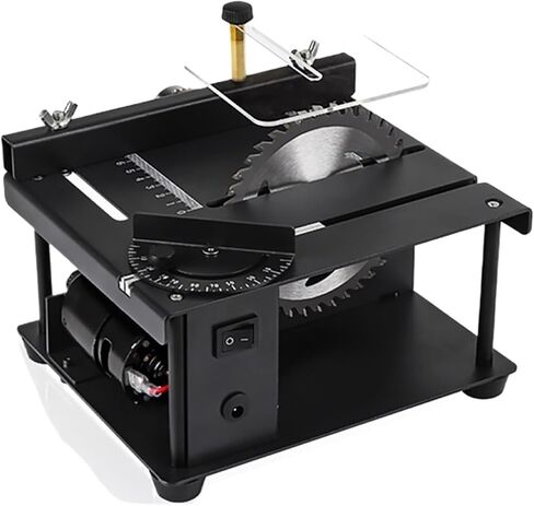 150W Multifunctional Mini Table Saw DC Woodworking Sliding Table Saw Jade Handmade DIY Crafts Cutting Machine Angle Cut Tools For Beginnners DIY Use(Angle model A) in Saudi Arabia