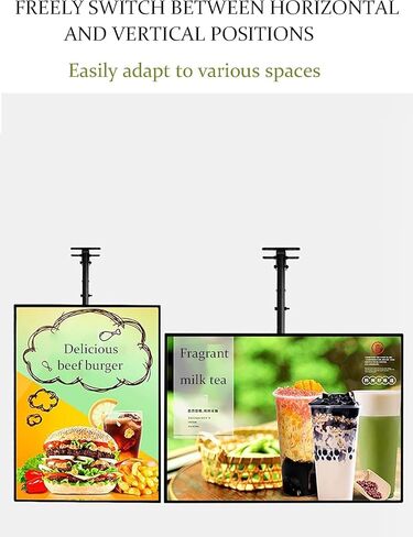 مربع مصباح LED Slim Snap Frame ، لوحة القائمة المضيئة LED ، مربع LED Advertising Light ، لوحة إعلانات معلقة للديكور ، المعرض ، الإعلان (60 * 90 سم) in Kuwait