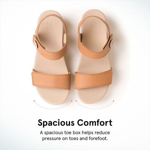 ABEO Riviera Strap Sandals For Women | Arch Support Sandals Women's | Ball of Foot Pain Relief | Built-In Metatarsal Pads Women | Ball Of Foot Cushions for Women in Kuwait