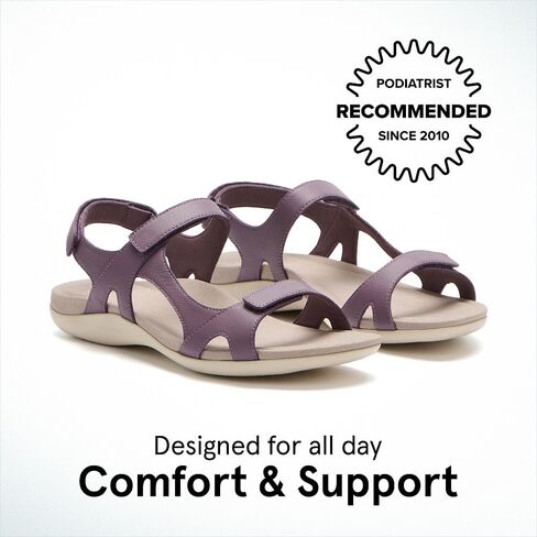 ABEO Oasis Metatarsal Sport Sandal | Walking Sandals Women | Water Resistant Leather Sandals | Three Points of Adjustability | Built-in Orthotic Insole in Saudi Arabia