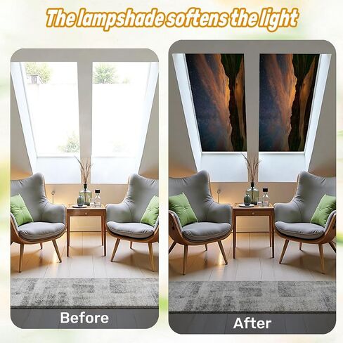 4 Pack Fluorescent Light Covers for Ceiling Lights Forest Full Moon Night Scenic Night Landscape Large Moon Long Magnetic Light Filters Diffuser Shade for Classroom Home Office School in Saudi Arabia