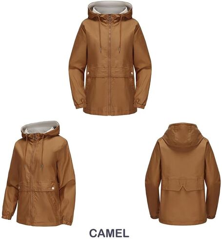 FMCHICO Women's Jacket with Hood Warm Lightweight Waterproof Insulated Windbreaker in Saudi Arabia