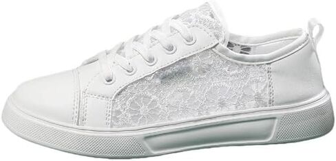 Women's Mesh Lace Fashion Sneakers | Breathable Lace-Up Shoes for Sport & Casual Comfortable Sneakers in Saudi Arabia
