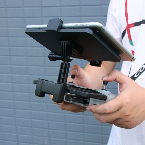 Drone RC Smartphone Tablet Holder for DJI Mavic Pro/Mavic Pro 2/ Mavic Mini 2/ Mavic Mini/Air 2s/ Air 2/ Spark, Adjustable Tablet Holder for Drones Mount, Drone Accessories (Tablet Holder) in Saudi Arabia