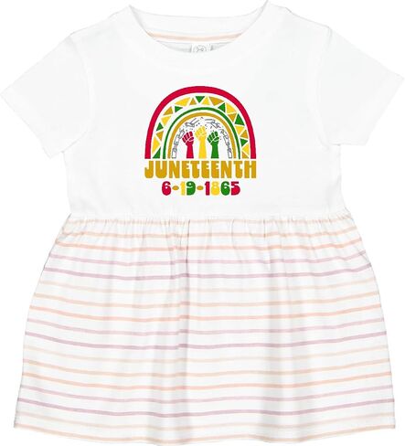 inktastic Juneteenth 6-19-1865 Rainbow Infant Dress in Saudi Arabia