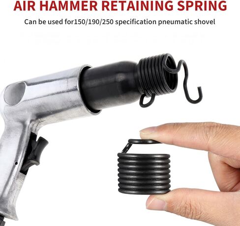 Uonlytech 6pcs Air Hammer Chisel Springs Awning Springs Air Hammer Attachments Air Hammer Appendix Chisel Hammer Tape Ressort Set Beehive Pneumatic Shovel for Fixing Use in Home and Workshop in Kuwait