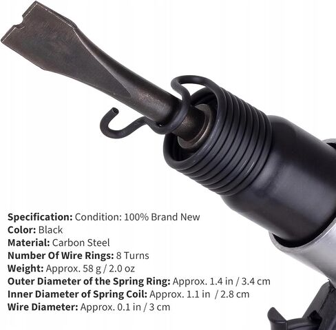 Uonlytech 6pcs Air Hammer Chisel Springs Awning Springs Air Hammer Attachments Air Hammer Appendix Chisel Hammer Tape Ressort Set Beehive Pneumatic Shovel for Fixing Use in Home and Workshop in Kuwait