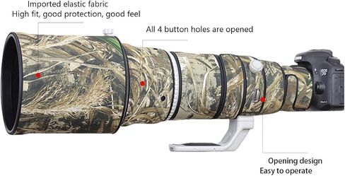 CHASING BIRDS Camouflage Waterproof Lens Coat for Canon EF 500mm F4 L is II USM Rainproof Lens Protective Cover (Green Leaf Camouflage) in Kuwait