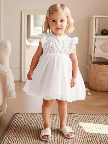 AGQT Baby Girls Tulle Tutu Dress Sleeveless Party Dress Size 6M-5T in Saudi Arabia
