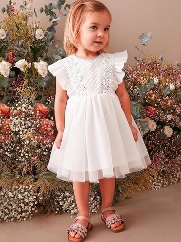 AGQT Baby Girls Tulle Tutu Dress Sleeveless Party Dress Size 6M-5T in Saudi Arabia