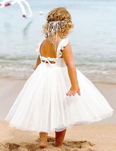 AGQT Baby Girls Tulle Tutu Dress Sleeveless Party Dress Size 6M-5T in Saudi Arabia