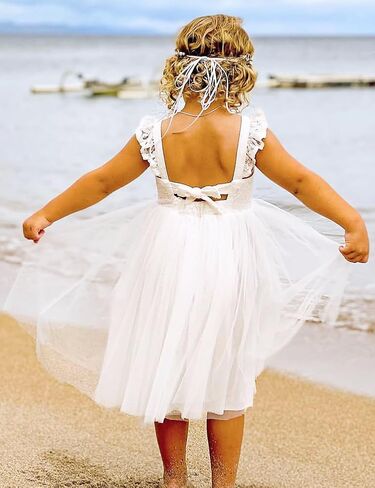 AGQT Baby Girls Tulle Tutu Dress Sleeveless Party Dress Size 6M-5T in Saudi Arabia