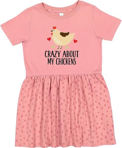 inktastic Cute Chicken Farming Toddler Dress in Saudi Arabia