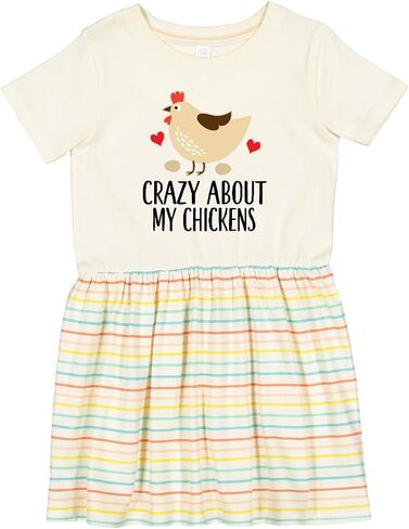 inktastic Cute Chicken Farming Toddler Dress in Saudi Arabia