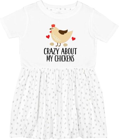 inktastic Cute Chicken Farming Toddler Dress in Saudi Arabia