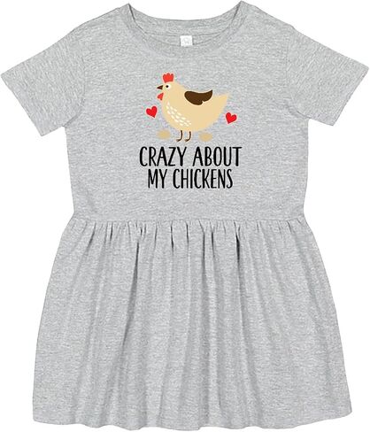 inktastic Cute Chicken Farming Toddler Dress in Saudi Arabia