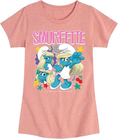 HYBRID APPAREL Smurfs - Smurfette - Toddler and Youth Girls Fitted Short Sleeve Graphic T-Shirt in Saudi Arabia