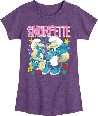 HYBRID APPAREL Smurfs - Smurfette - Toddler and Youth Girls Fitted Short Sleeve Graphic T-Shirt in Saudi Arabia
