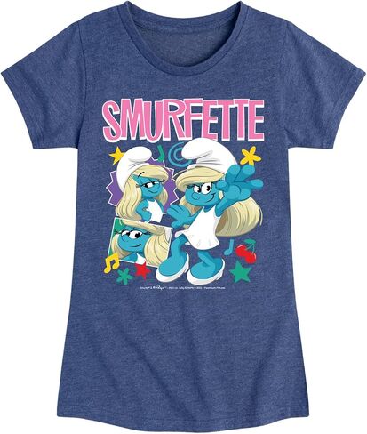 HYBRID APPAREL Smurfs - Smurfette - Toddler and Youth Girls Fitted Short Sleeve Graphic T-Shirt in Saudi Arabia